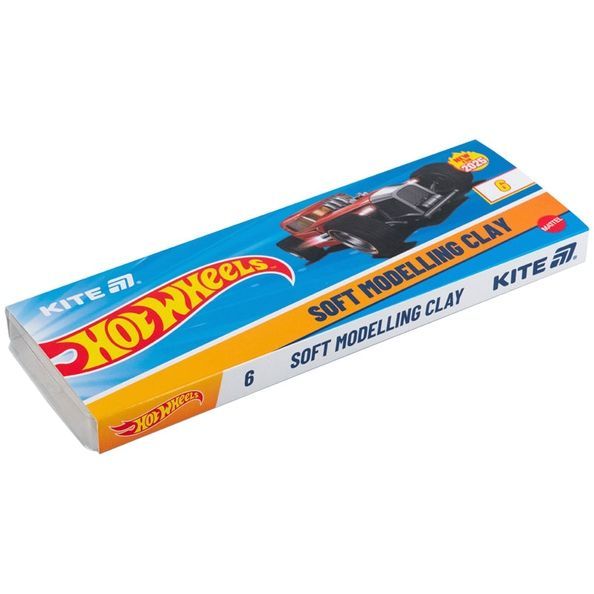 Пластилін восковий Kite Hot Wheels HW25-081, 6 кольорів, 120 г HW25-081 фото
