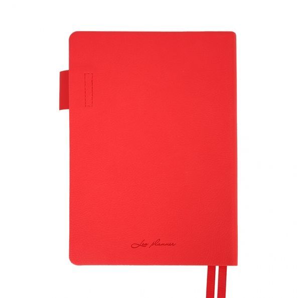 Щоденник А5 Leo Planner датований 2026 "Binario", м'який, червоний, 368 сторінок 252642 фото