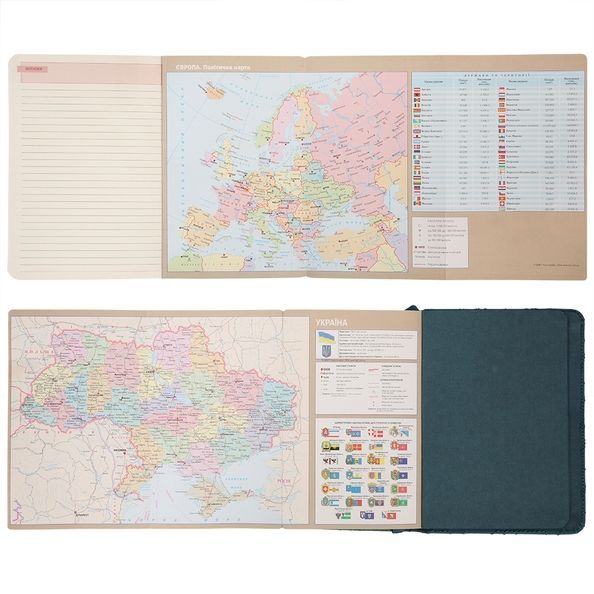 Щоденник А6 Leo Planner недатований "Vibe", твердий, темно-бірюзовий, 320 сторінок 252709 фото