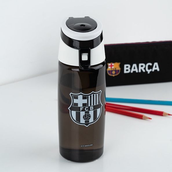 Пляшечка для води Kite FC Barcelona BC25-401, 550 мл, чорна BC25-401 фото