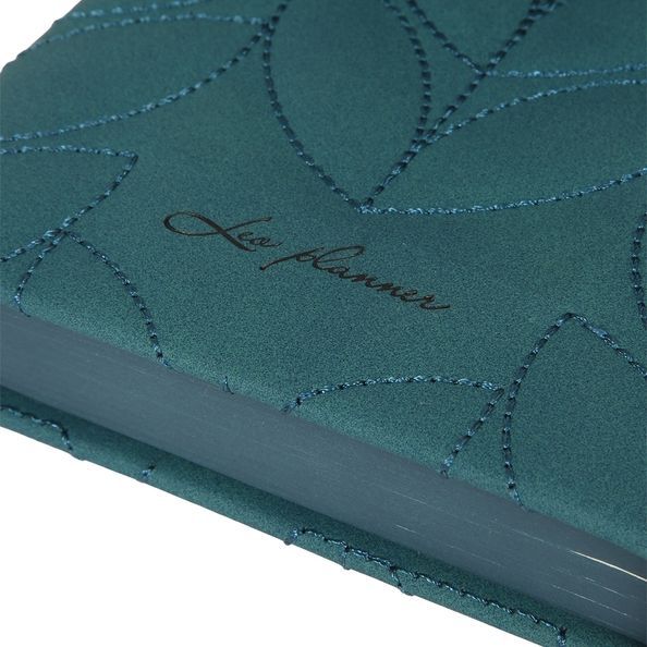 Щоденник А6 Leo Planner недатований "Vibe", твердий, темно-бірюзовий, 320 сторінок 252709 фото