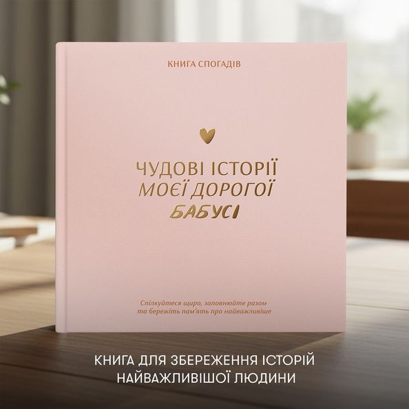Книга спогадів «Історії моєї бабусі» світлий orner-3501 фото Книга спогадів «Історії моєї бабусі» світлий orner-3501 фото