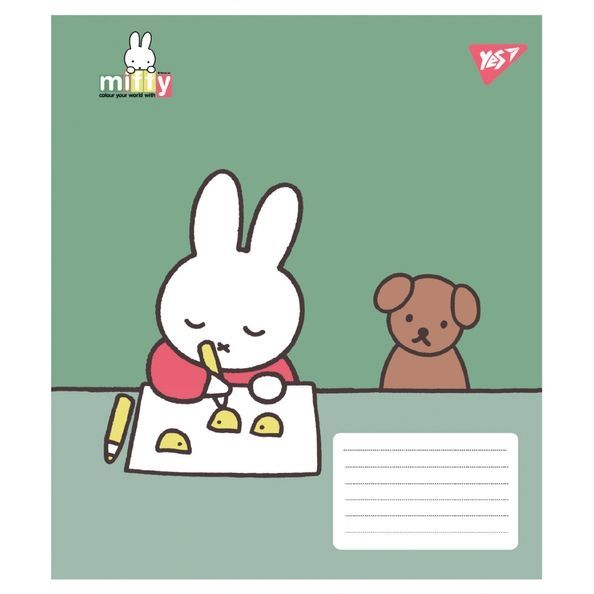 А5/12 лін. Yes Miffy Spring, зошит учнівський шкільний (5шт.) 767625 фото