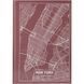 Книга записна А4 Maps New York, 96арк., кліт., рожево-корич. 8422-543-A фото 1