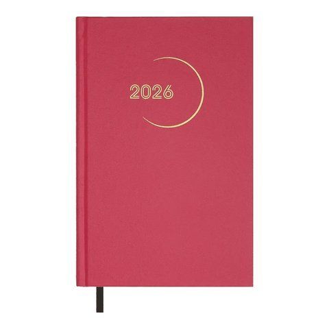 Щоденник датов. 2026 MADAM , А5, малиновий, бумвініл BM.21170-29 фото