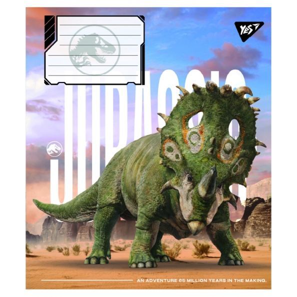Зошит учнівський загальний Yes JURASSIC WORLD ALIVE А5 48 аркушів клітинка ( 5шт ) 767686 фото