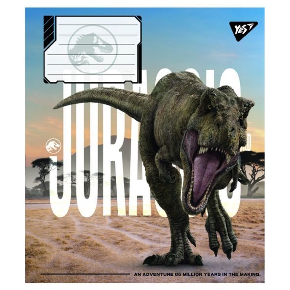 Зошит учнівський загальний Yes JURASSIC WORLD ALIVE А5 48 аркушів клітинка ( 5шт ) 767686 фото