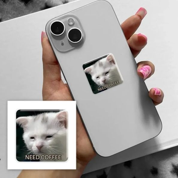 Об'ємна наліпка "Coffee Cat" SX-287 фото