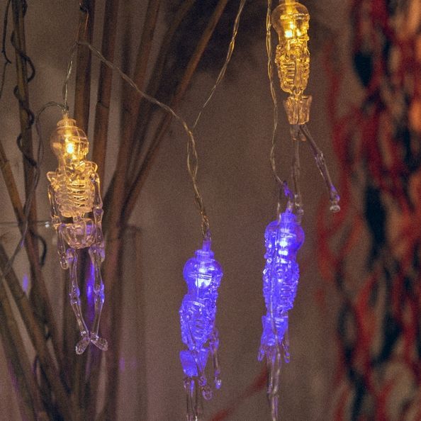 Електрогірлянда Yes! Fun Хелловін "Skeletons", 11 фігурок, 2 м, LED, на батарейках 801175 фото