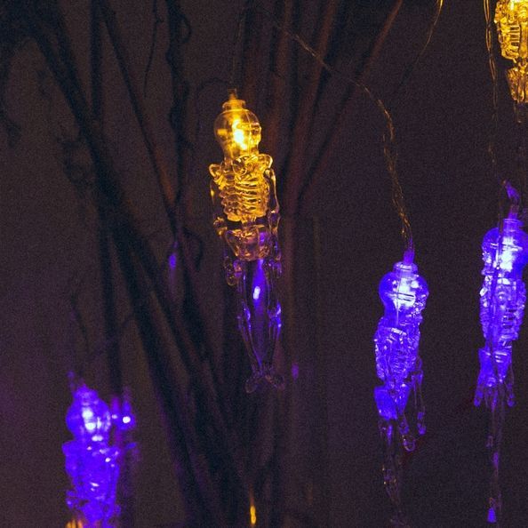 Електрогірлянда Yes! Fun Хелловін "Skeletons", 11 фігурок, 2 м, LED, на батарейках 801175 фото