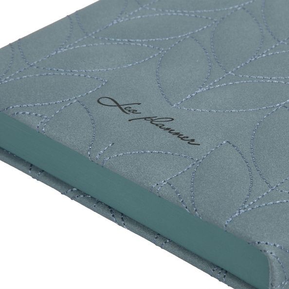 Щоденник А5 Leo Planner недатований "Vibe"; твердий; димчасто-блакитний; 320 сторінок 252697 фото