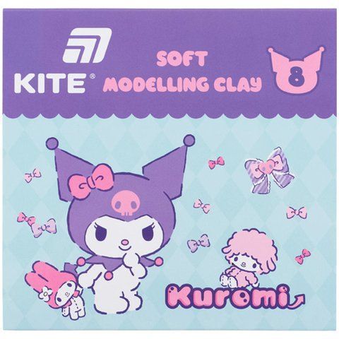 Пластилін Kite Kuromi HK24-082, 8 кольорів, 160 г HK24-082 фото