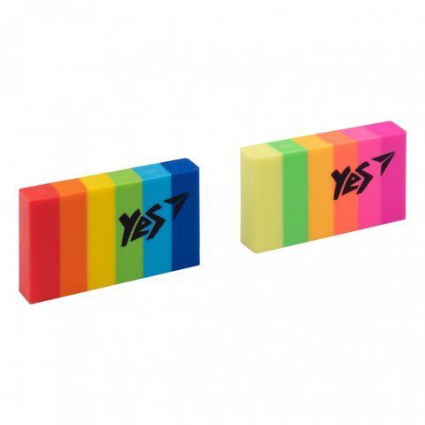 Гумка у формі прямокутника YES "Pantone", 2 кол./уп. (1шт.) 560450 фото
