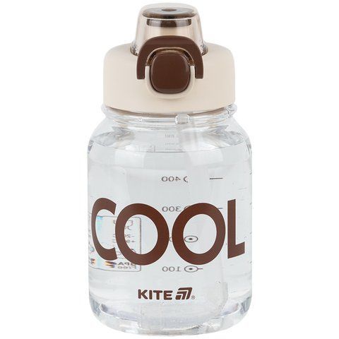 Пляшечка для води Kite K25-1217-1, 700 мл, біло-коричнева K25-1217-1 фото