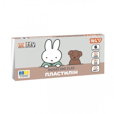 Пластилін Yes, 6 кол., 120г "Miffy" 540726 фото