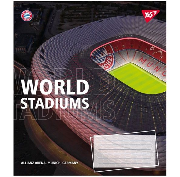 Зошит для записів Yes World stadium А5 48 аркушів лінія ( 5шт ) 767133 фото