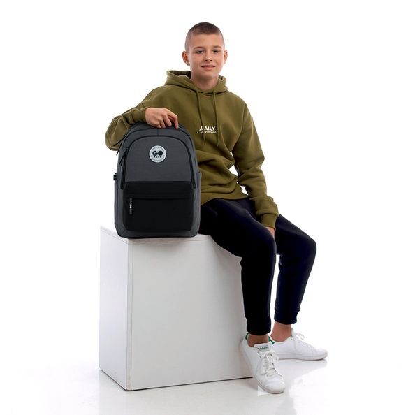 Рюкзак GoPack Education Teens 141L чорний, сірий GO26-141L-4 фото