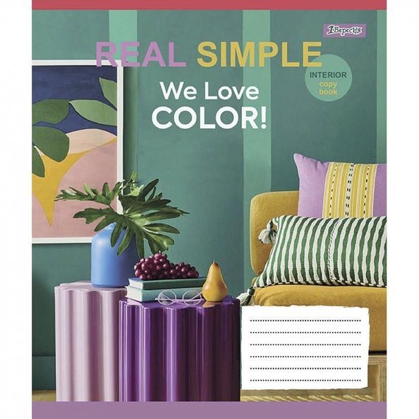 Зошит для записів 1Вересня We love color! 48 аркушів лінія ( 5шт ) 766729 фото