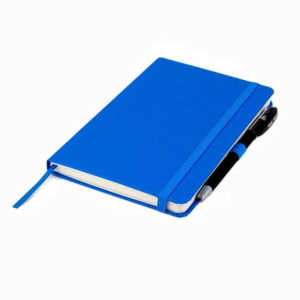 Книга записна Partner, 125*195, 96арк, кліт, блакитна 8201-07-A фото