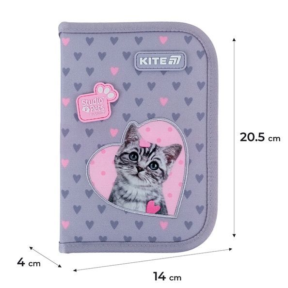 Пенал без наповнення Kite Studio Pets SP25-621, 1 відділення, 1 відворот SP25-621 фото