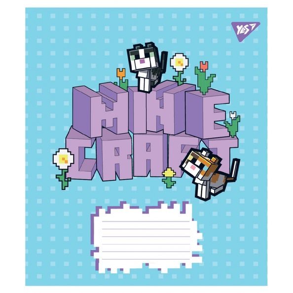 А5/12 лін. Yes Minecraft Flowers, зошит учнівський шкільний (5шт.) 767584 фото