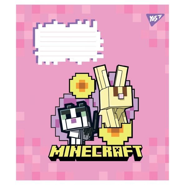 А5/12 лін. Yes Minecraft Flowers, зошит учнівський шкільний (5шт.) 767584 фото