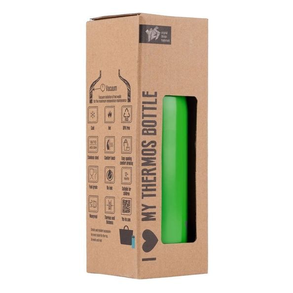 Термос YES Green Gray 350мл 707571 фото