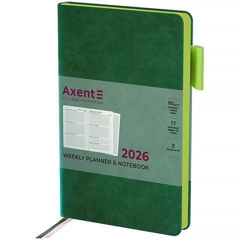 Щотижневик 2026 Partner Muse Soft, 125*195, зелений 8527-26-2-A фото