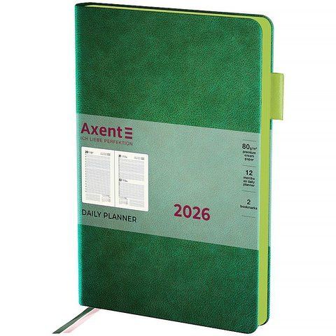 Щоденник 2026 Partner Muse Soft, 145*210, зелений 8827-26-2-A фото
