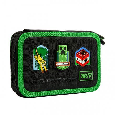Пенал твердий Yes подвійний Minecraft Adventure HP-01 533718 фото