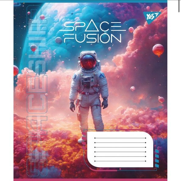 Зошит для записів Yes Space fusion А5 48 аркушів лінія ( 5шт ) 767132 фото