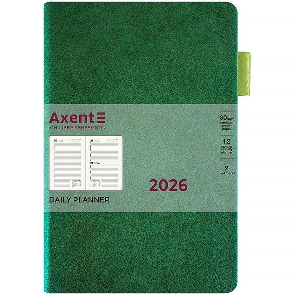Щоденник 2026 Partner Muse Soft, 145*210, зелений 8827-26-2-A фото