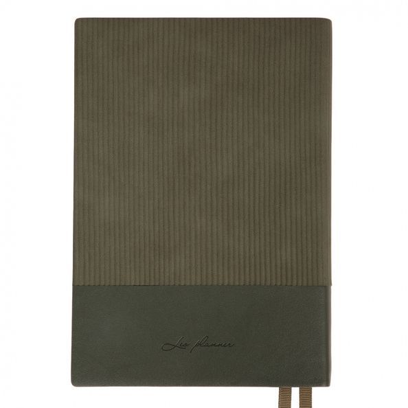 Щоденник А5 Leo Planner датований 2026 "Velvet", м'який, темно-зелений, 368 сторінок 252637 фото