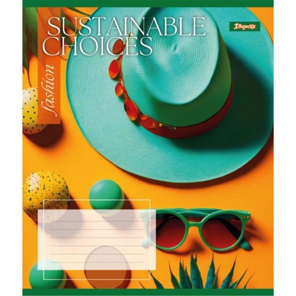 Зошит для записів 1Вересня Sustainable choices 48 аркушів лінія ( 5шт ) 766728 фото