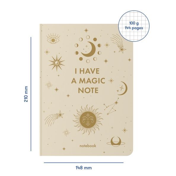 Блокнот "I have MAGIC plan" бежевий orner-2164 фото