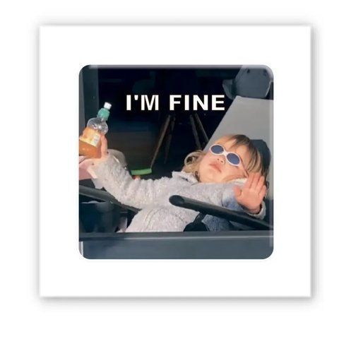 Об'ємна наліпка "I'm fine" SX-216 фото