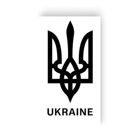 Тимчасове Тату " Тризубець. UKRAINE " L-41 фото