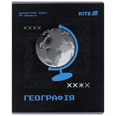 Зошит предметний Kite Techno K25-240-5, 48 аркушів, клітинка, географія K25-240-5 фото
