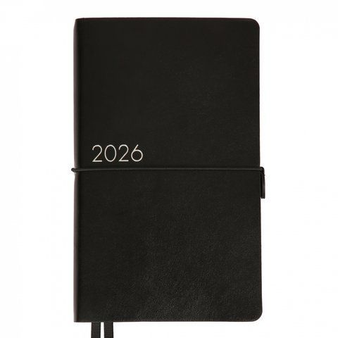 Щоденник 12х20 см Leo Planner датований 2026 "Glory", м'який, чорний, 352 сторінки 252632 фото