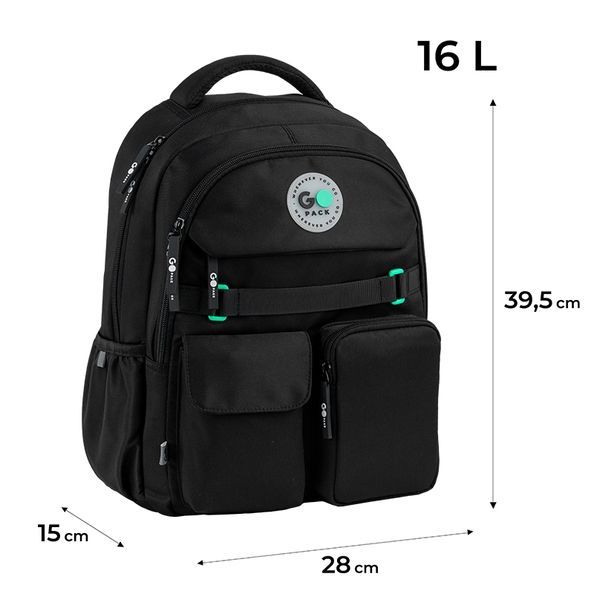 Рюкзак GoPack Education 183 чорний GO26-183M-3 фото