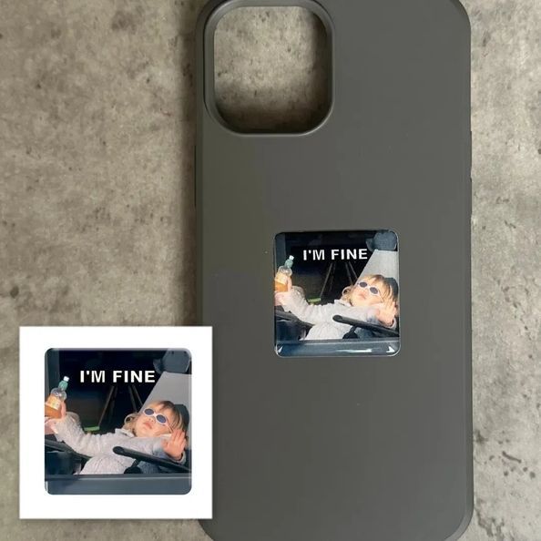 Об'ємна наліпка "I'm fine" SX-216 фото