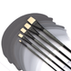 Пензель синтетика плоска TERRA 1608F №12 довга ручка ROSA 4823098533733 фото 2