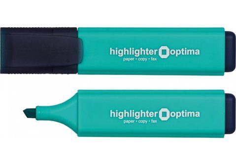 Маркер текстовиділювач OPTIMA 1-4 мм, бірюзовий O15809-21 фото