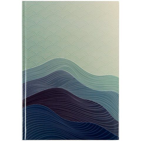 Книга записна А4 Waves 96арк., кліт., синя 8422-562-A фото