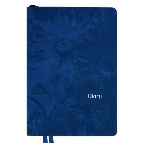 Щоденник діловий А5 Leo Planner недатований "Fiore", м'який, синій, 320 сторінок 252772 фото