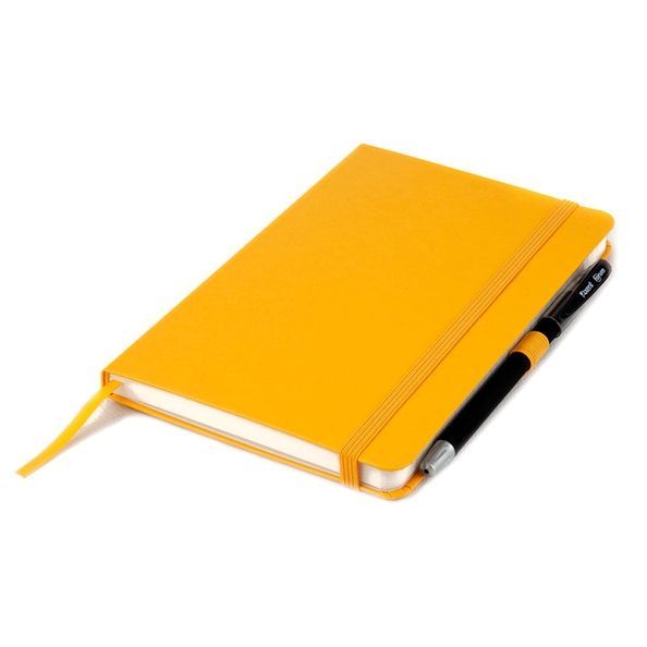 Книга записна Partner, 125*195, 96арк, кліт, жовта 8201-08-A фото