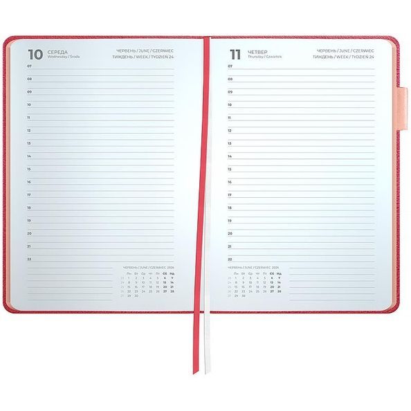Щоденник 2026 Partner Muse Soft, 145*210, рожевий 8827-26-1-A фото