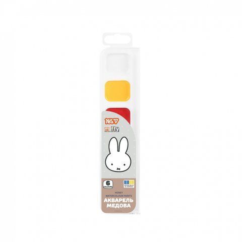 Фарби акварельні Yes Miffy 6 кол. медові б/п 110317 фото