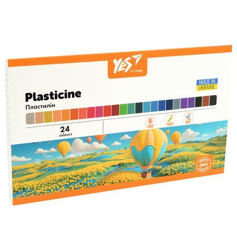 Пластилін Yes, 24 кол. 480г "O&rsquo;range Line" 540692 фото