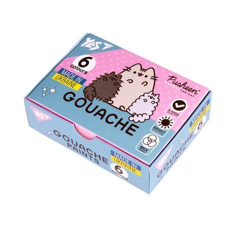 Фарби гуашеві Yes Pusheen 6 кол. 20 мл 230400 фото